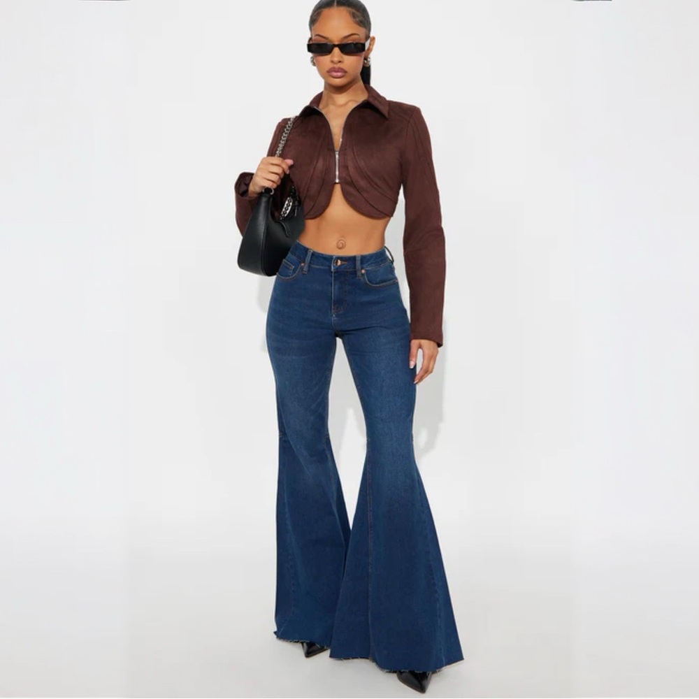 Women's Blue Flared Jeans